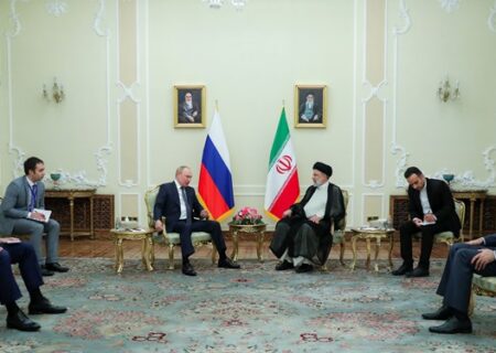 دیدار دوجانبه روسای جمهور ایران و روسیه/