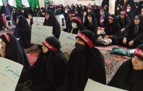 تحصن بانوان همدانی در حمایت از عفاف و حجاب (۱)