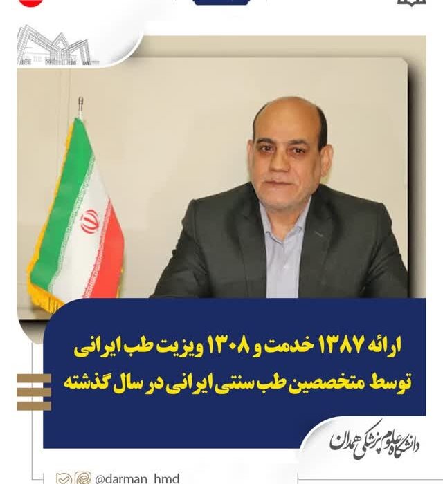 نگاهی به عملکرد مدیر طب سنتی دانشگاه در سال ۱۴۰۱