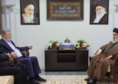 دیدار مهم رهبران حماس و جهاد اسلامی با سیدحسن نصرالله