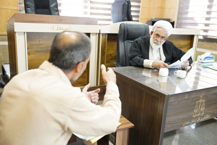 ملاقات رئیس دیوان عالی کشور با مردم همدان