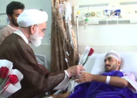 عیادت نماینده ویژه رهبر معظم انقلاب از مصدومان حادثه بندرشهید رجایی