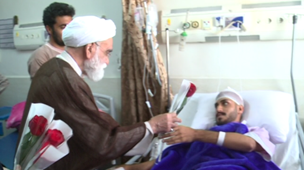 عیادت نماینده ویژه رهبر معظم انقلاب از مصدومان حادثه بندرشهید رجایی