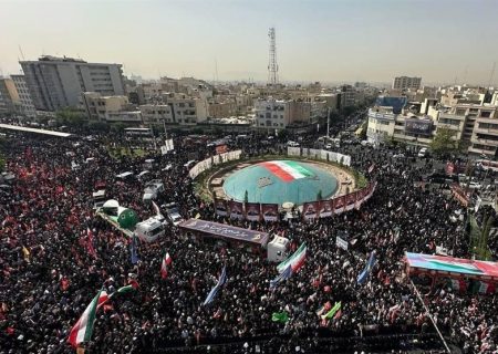 تشییع شهدای اقتدار ملی در پایتخت ایران اسلامی